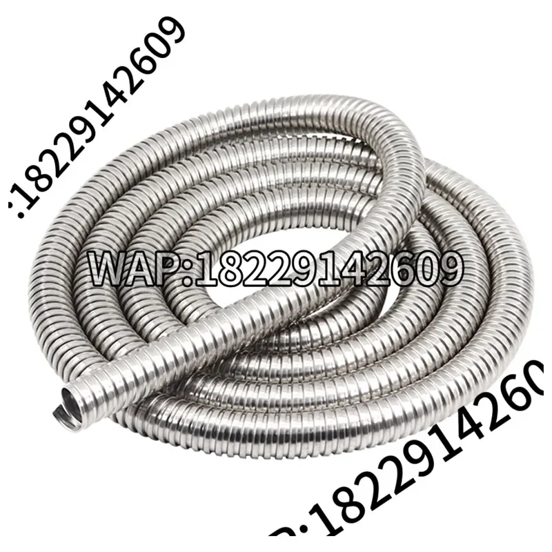 1 Meter Stainless Steel Flexible Cable Hose Tube Soft Pipe Sleeve with 6-51mm Inner Diameter Metal Thread for Cable