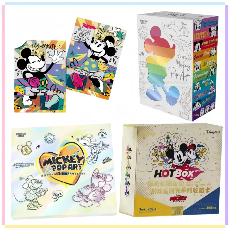 Disney Mickey Mouse POP ART Collectible Cards Gift Box Set PR Card Limited Edition Minnie Mouse Donald Duck Anime Factory Sealed
