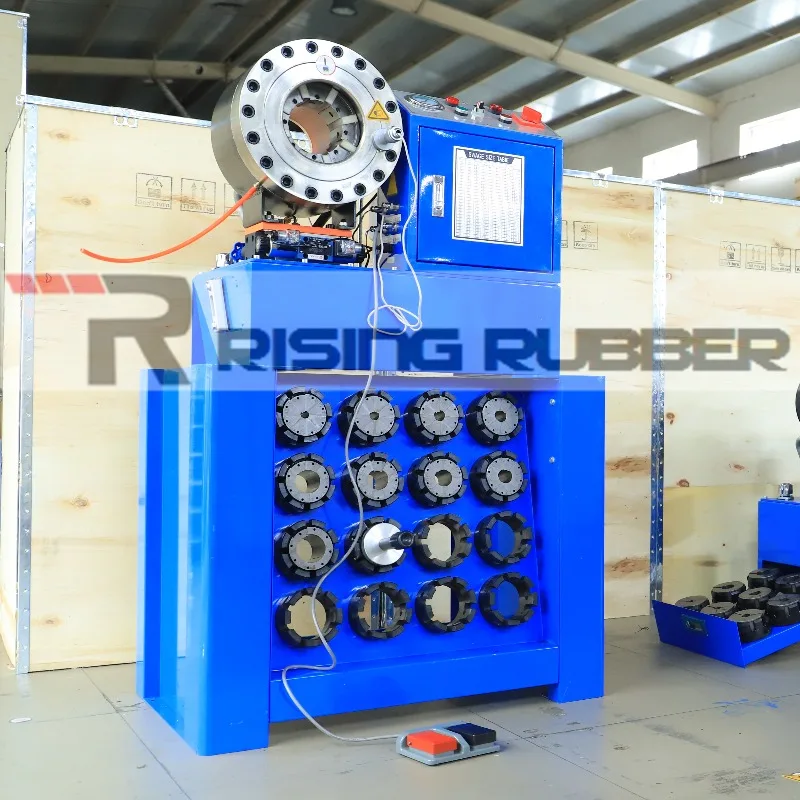 CHILE 2 Inch Rubber Hydraulic Hose Press Crimping Machine Cutting Skiving Machine