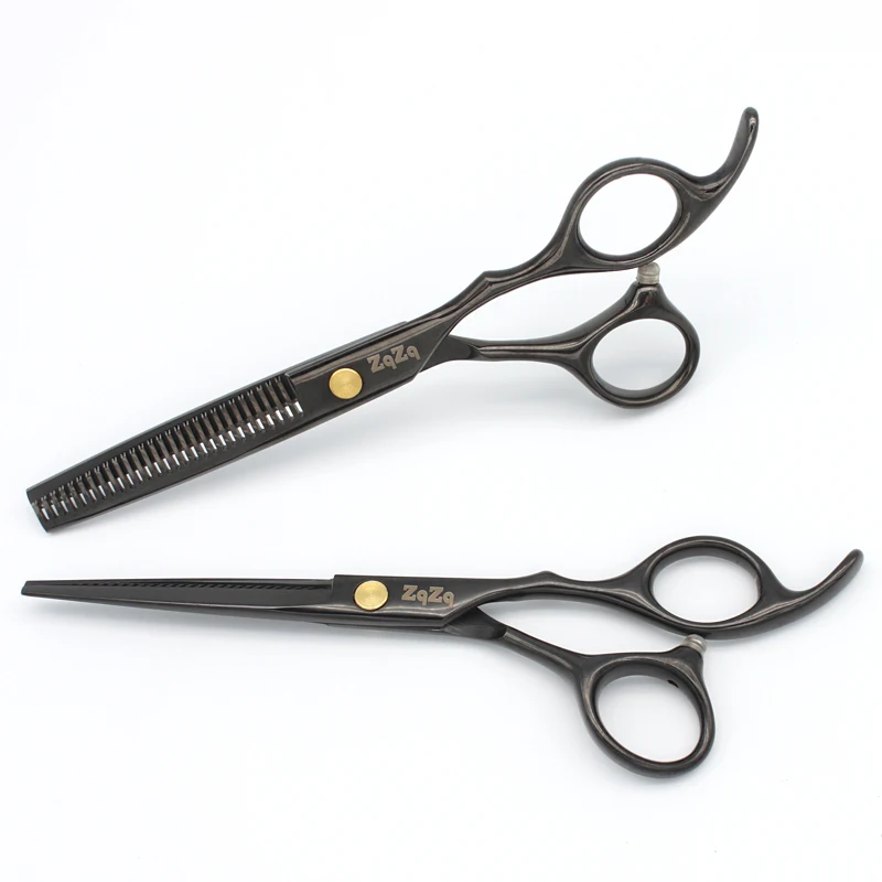 ZqZq-tijeras de peluquería de acero inoxidable para hombres, mujeres y niños, 6 pulgadas, corte profesional, maquinilla de afeitar, salón