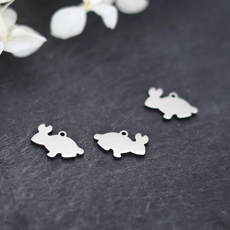 3pcs Small Rabbit Charms For Jewelry Findings DIY Cartoon Animal Charms Necklaces Pendants Earrings Making