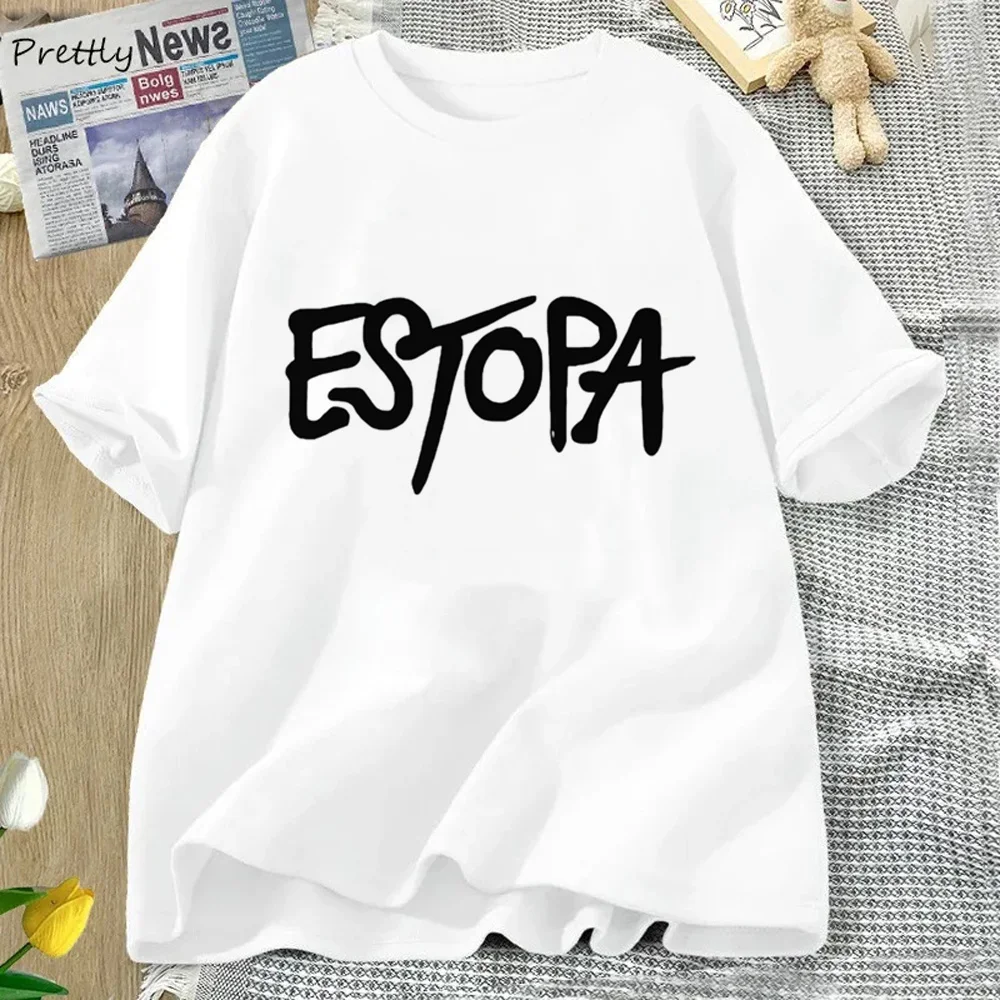 Estopa t shirt women Japanese streetwear harajuku top female 2000s designer clothing