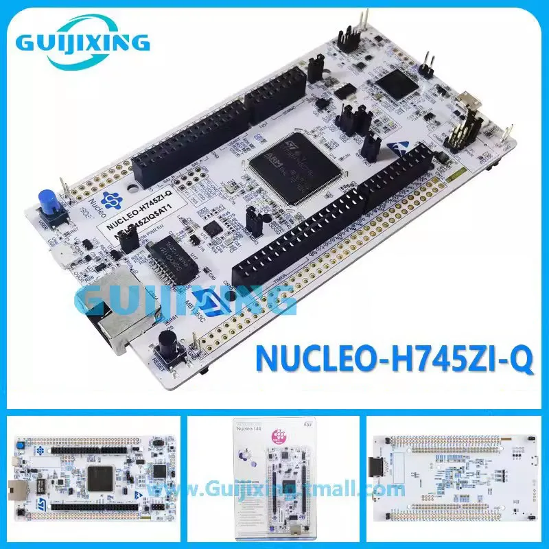 

The original stock NUCLEO-H745ZI-Q was developed on the STM32H745ZIT6 SMPS STM32 Nucleo-144 board