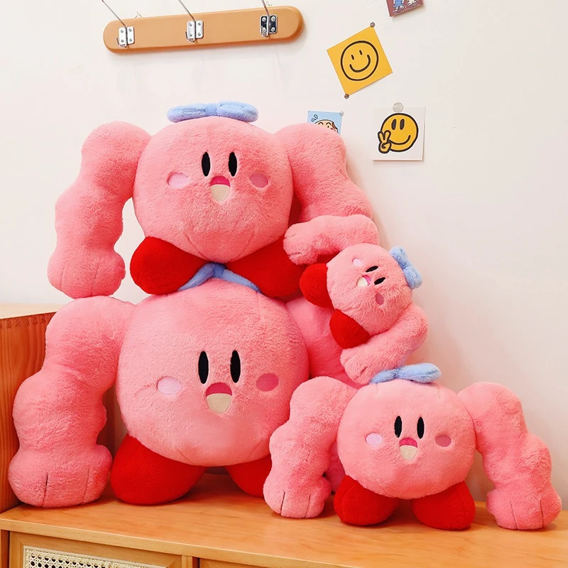 Hot New Kirby Pillow Cartoon Muscle Plush Toy Stuffed Animal Peripheral Birthday Gift Home Stuffed Animal Plushies Toy view 3