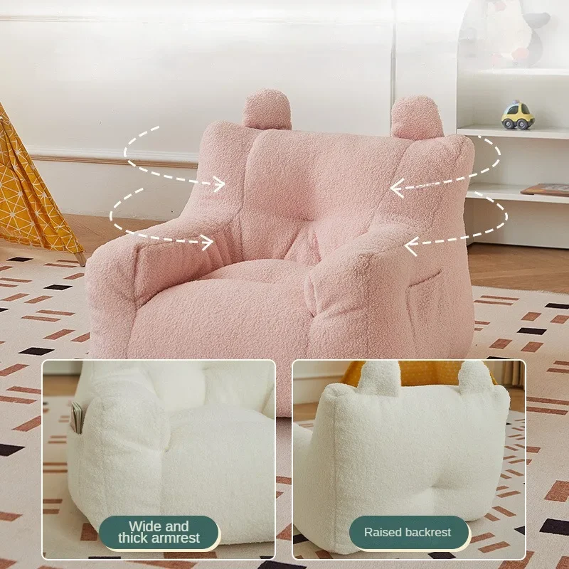 for  bean bag sofa kids Lazy sofa cartoon cute boy girl reading book corner mini bean bag single person soft bedroom chair