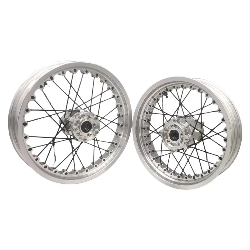 Premium Bespoke Full-size Motorcycle RimsTubeless Wire Spoked Wheels Set Fit For Triumph Bonneville T100/ T120Motorcycle Riding