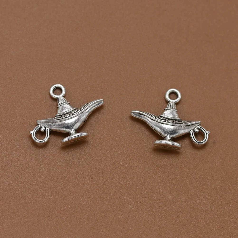 

20Pcs Lamp Alloy Pendant Charms Diy Jewelry Making Kit For Necklace Bracelet Accessories Antique Silver Beads Findings