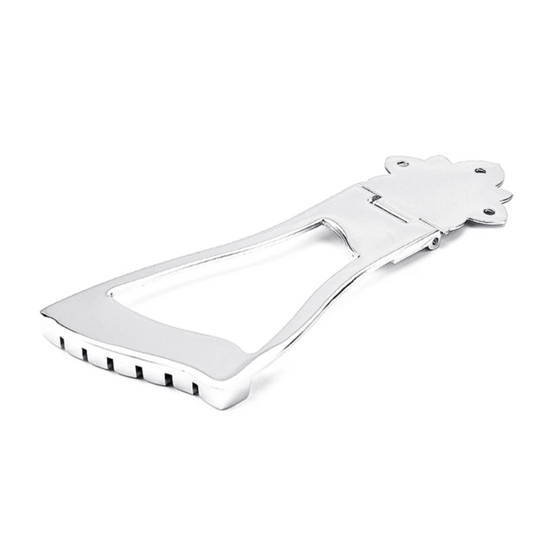 6 String Electric Guitar Tailpiece Guitar Trapeze Tailpiece Bridge for Hollow Body Archtop Guitar Replacement