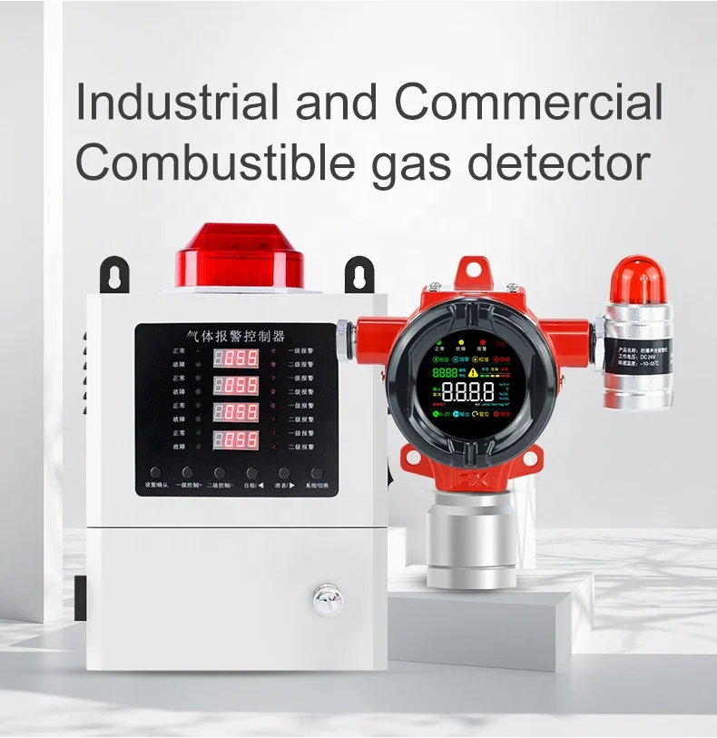 UpgradeWall-Mounted Combustible Gas Leakage Detector with Color Screen and Full English Menu