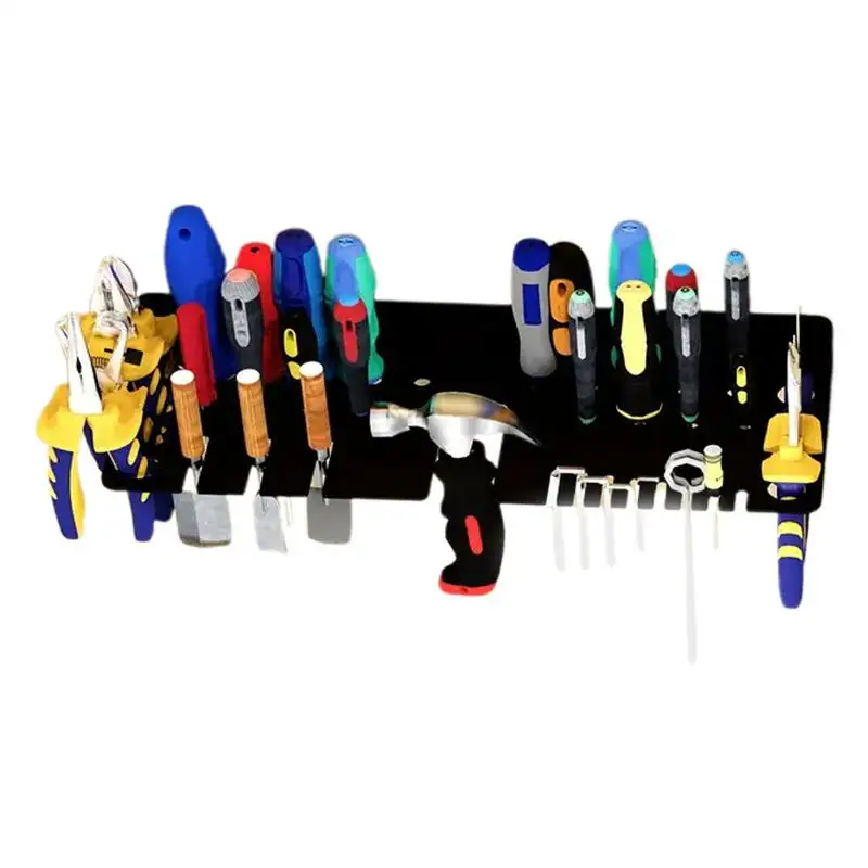 

Сверхмощный держатель для ключей для хранения отверток, настенный органайзер для хранения ручных инструментов 40 см/15,75 дюймов, многофункциональный инструмент