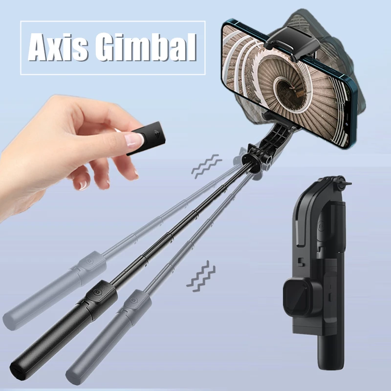 1-Axis Gimbal Stabilizer with Remote control for Smartphone iPhone Anti Shake Phone Holder Video Tripod for Mobile Selfie Stick