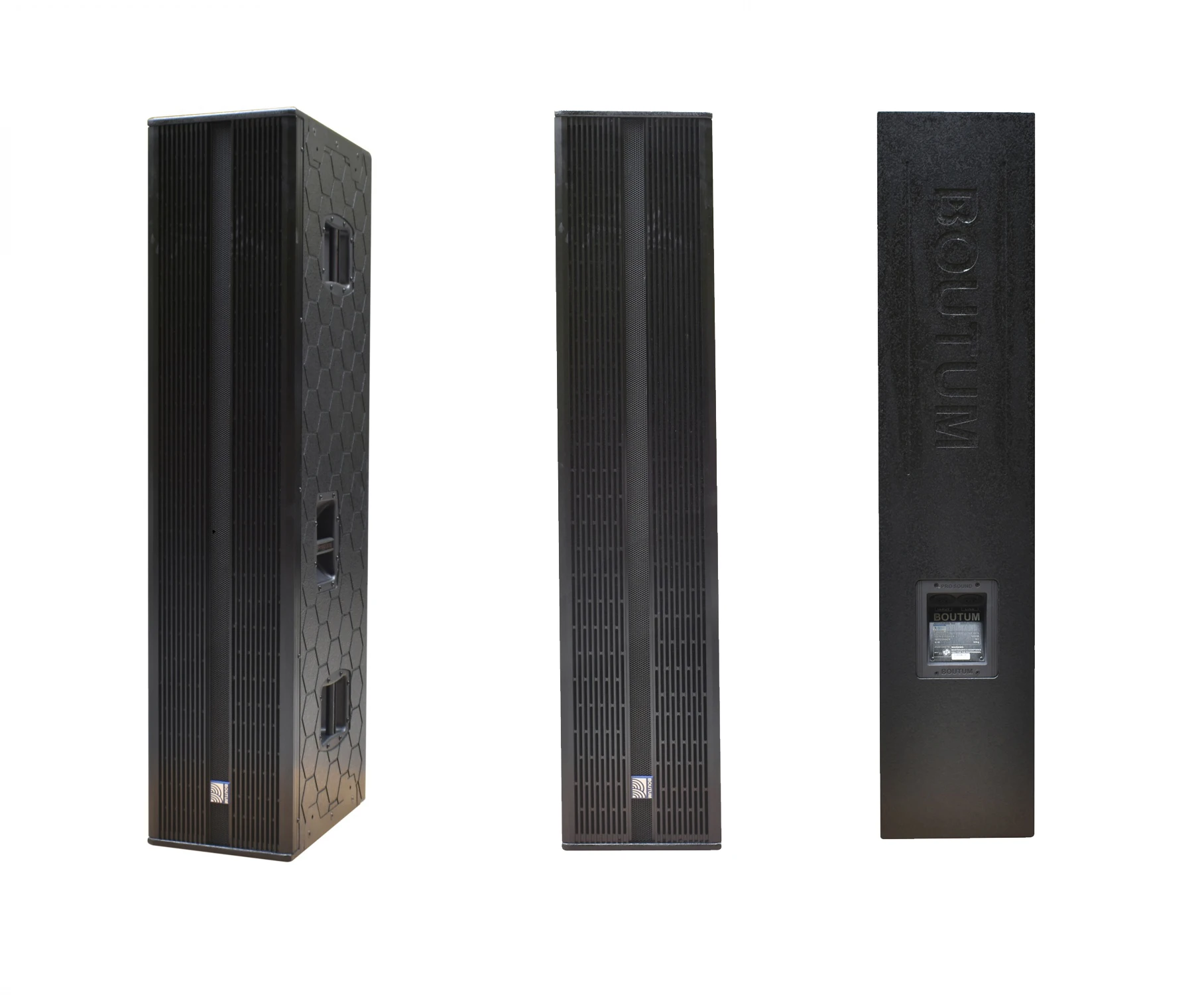 Boutum AR-4010 Pro Audio Speaker System 4 X 10 Inch Column Array Speaker with 65 mm Voice Coil Neodymium Plywood 1000W Passive