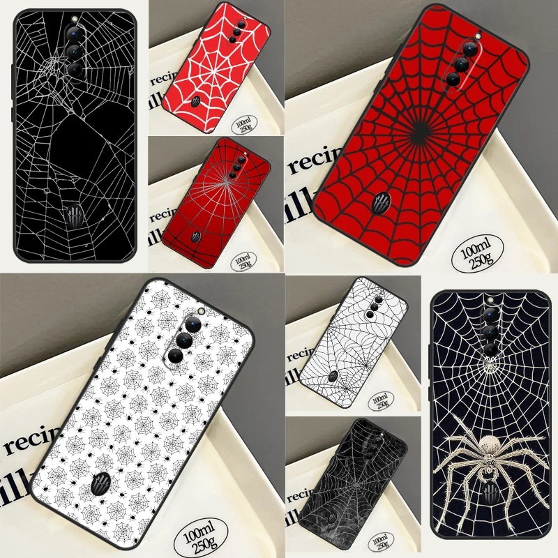 Spider Web Head Mask Case For ZTE Nubia Red Magic 6S 7S Pro 5G 5S 6R 6 7 Pro Red Magic 8 Pro Plus Phone Cover