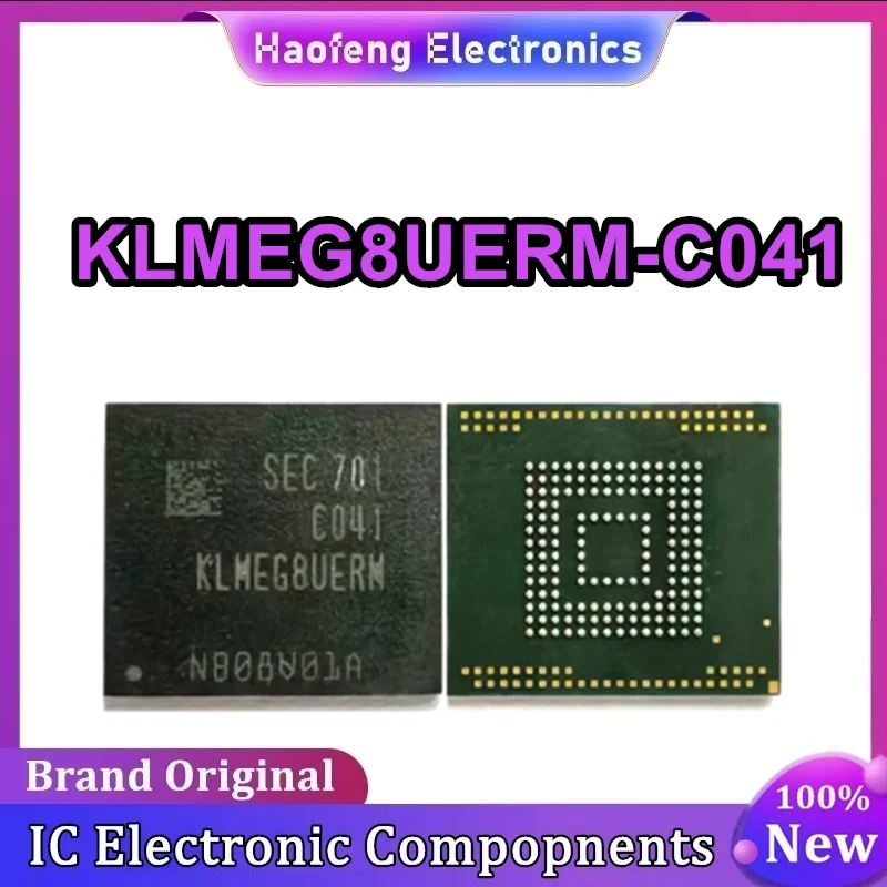 KLMEG8UERM-C041 256GB 5.1 flash font library EMMC storage chip 0-10 IC New Original in stock