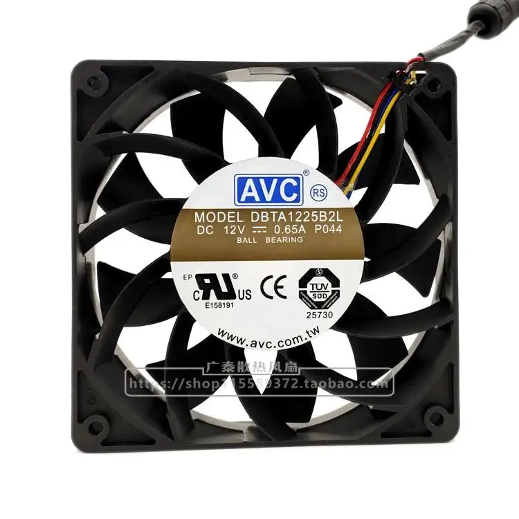 AVC Dbta1225b2l 12cm 12025 12V 0.65a PWM Speed Switch Fan