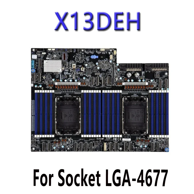 

X13DEH для материнских плат Supermicro 4-го поколения LGA-4677 PIN-процессор ChatGpt C741 протестирован перед отправкой