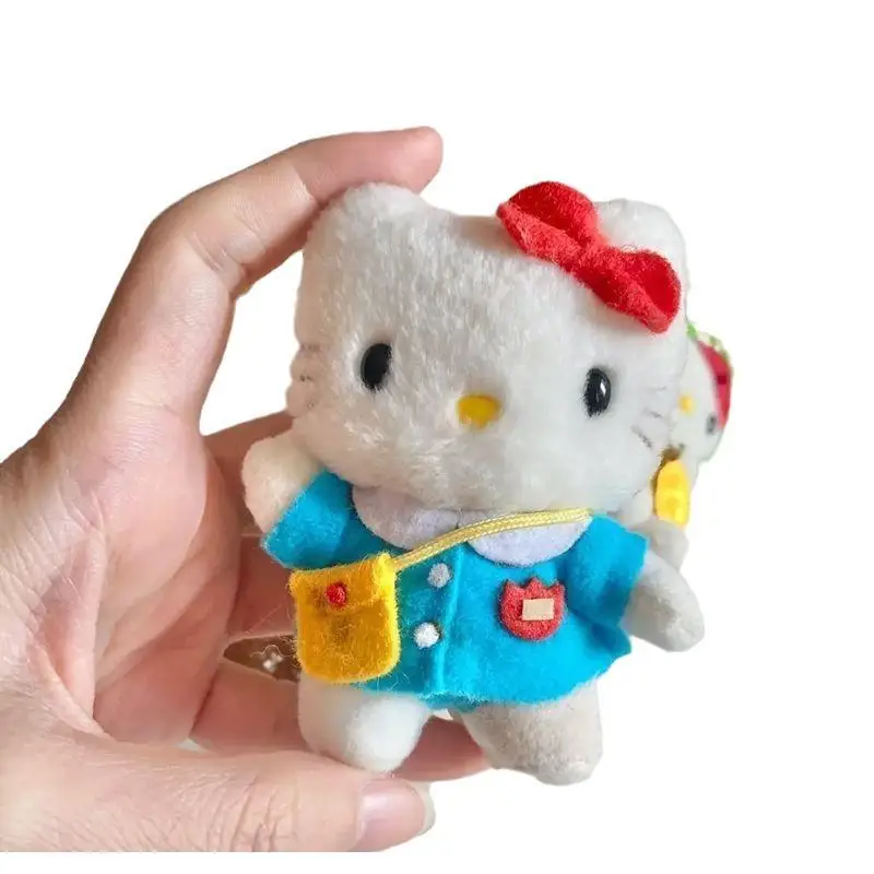 JOSanurgente-Porte-clés en peluche pour filles, jouets en peluche, pendentif sac à dos au beurre, cadeau d'anime mignon, Hello Kitty, maternelle