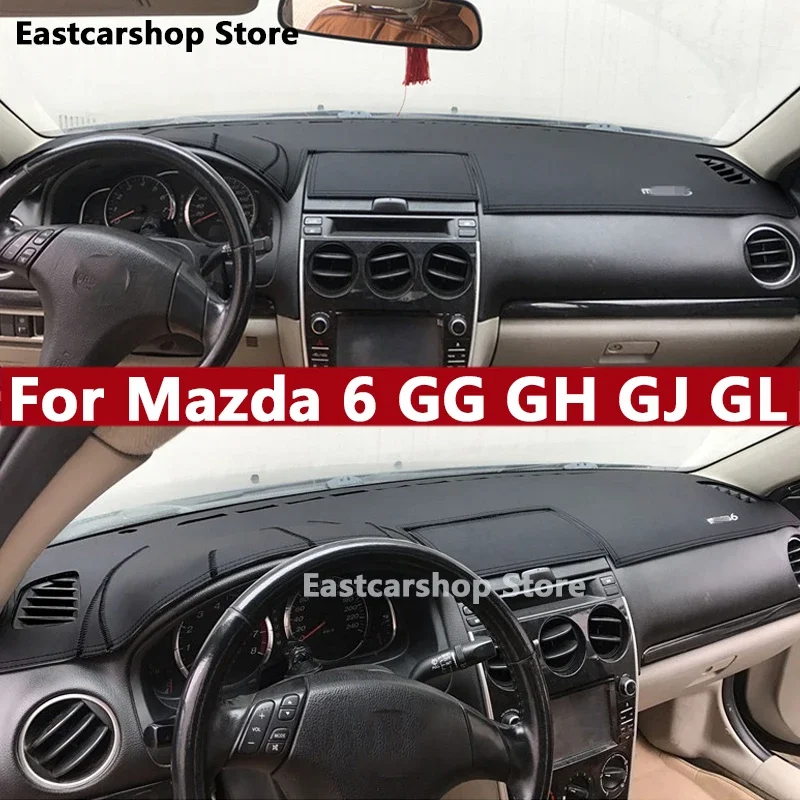 

For Mazda 6 GG GH GJ GL 2013 2012 Car Dashboard Mat Cover Pad Anti-UV Rear Window Sun Shade Instrument Panel Carpet 2009-2011