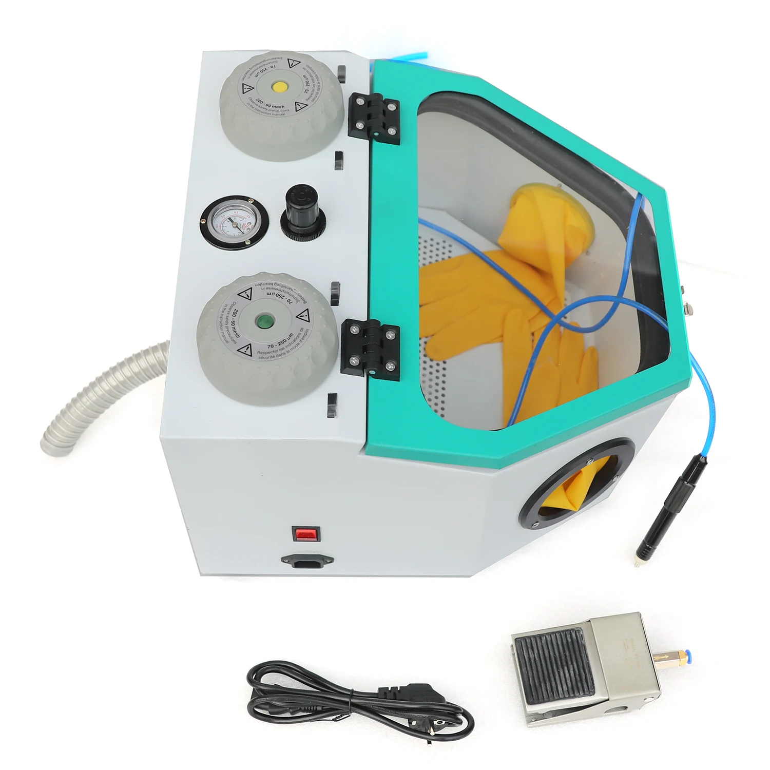 Small Stainless Steel Jewelry Jade Grinding Sand Blasting Rust Removal Wet and Dry Dual Use Sand Blaster Sandblasting Machine