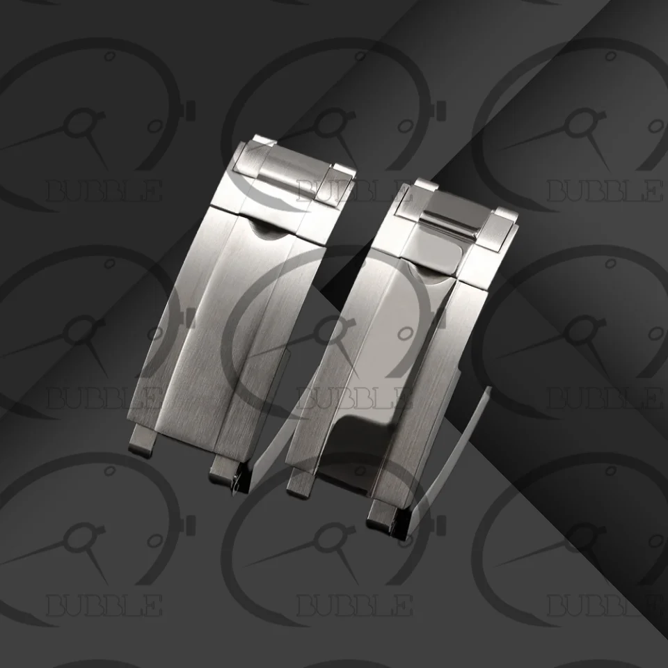 Chiusura a scorrimento con fibbia pieghevole in acciaio inossidabile da 16MM adatta per submariner di ruolo Oysterflex Daytona GMT cinturino per cinturino chiusura di distribuzione