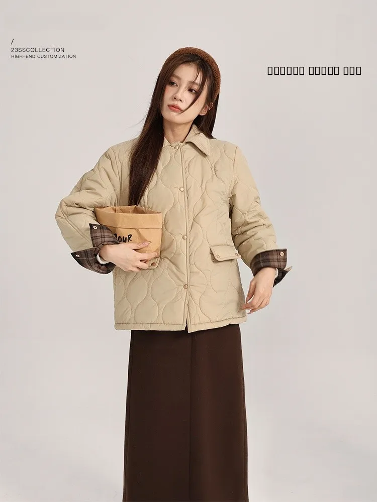 

Khaki Color down Jaet Women's ort Sle Lightweight White Du Feather Slim Fit Winter New Arrival Faux Fur Collar Coat