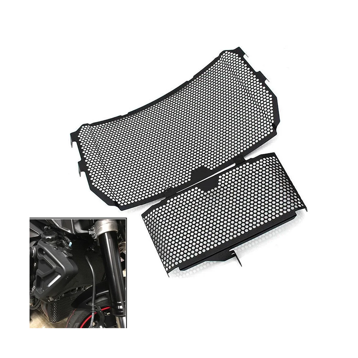 Motorcycle Radiator Grille Guard Oil Cooler Cooling Cover Protection for Yamaha MT-10 MT10 FZ10 FZ 10 FZ-10