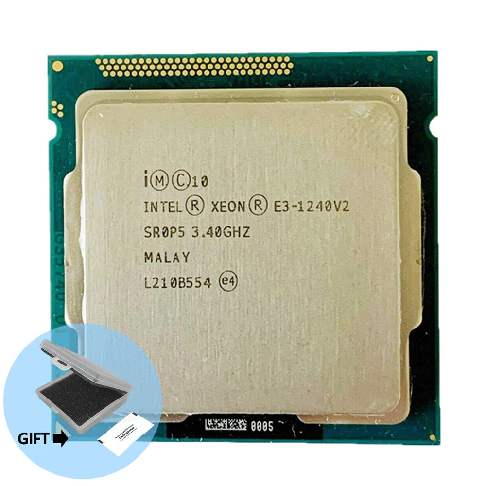 Procesador Intel Xeon E3-1240 v2 E3 1240v2 E3 1240 v2 3,4 GHz Quad-Core CPU 8M 69W LGA 1155