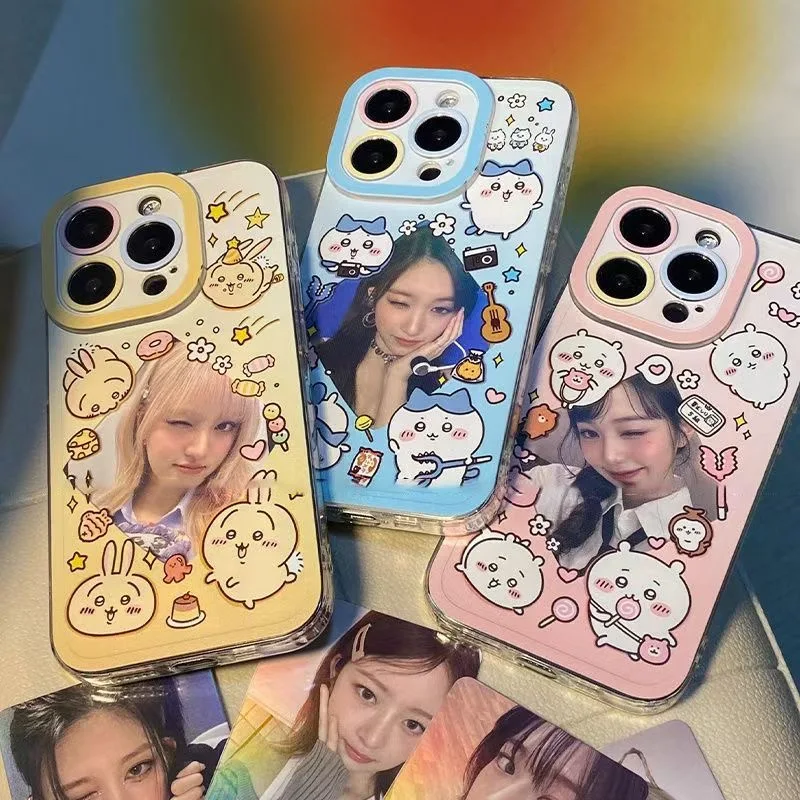 Casing Lunak Bening Chiikawa Anime Jepang Kartun Lucu Perlindungan untuk iPhone 16 15 13 12 11 14 Pro Max XS XR 16 7 8 Plus X SE Coque