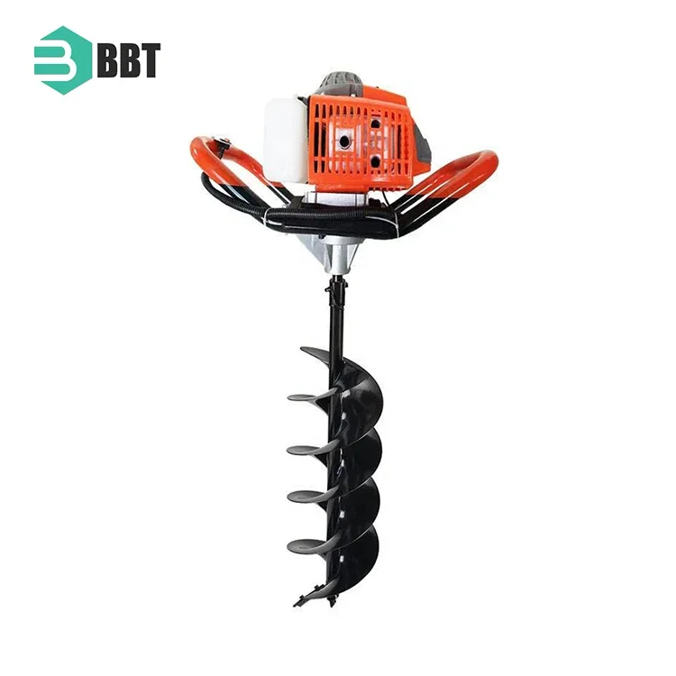 Gasoline Ground Drilling Two Stroke Four Stroke Tree Planting Piling Drilling Machine