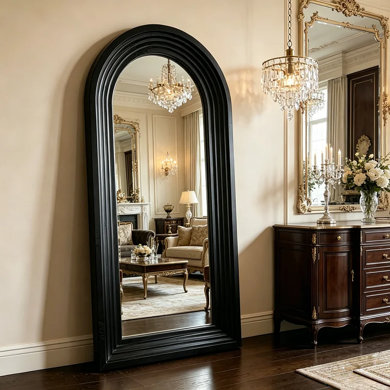 

Bathroom Bedroom Mirror Moving Modern Standing Full Body Men Girls Funky Living Room Mirror Floor Espelhos Home Decorations