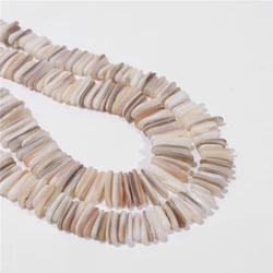 5x18mm Irregular Shell Beads Natural Freshwater Mother of Pearls Point Bead Bohemia Reiki Spacer Shells for Jewelry Making 15''