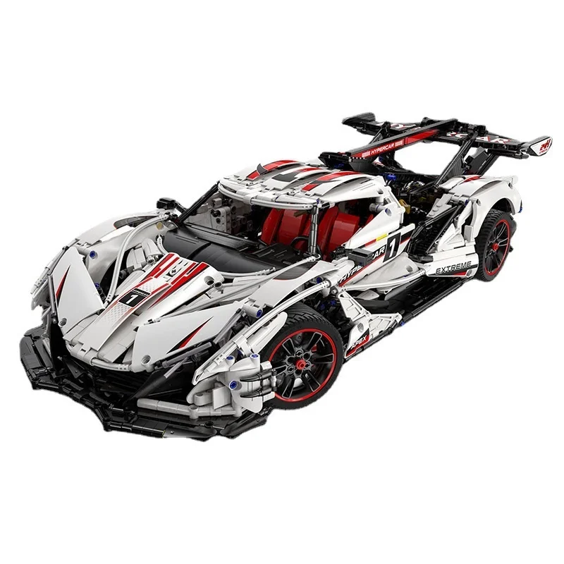 CaDA MASTER 1:8 Scale Apollo Sun God Remote Control High Speed Sports Car Building Blocks Assembly Toy For Boys Birthday Gift view 5