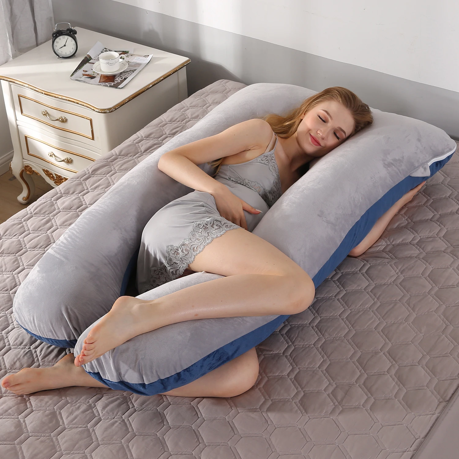 120x70cm-blue-grey-maternity-body-pillow-–-soft-plush-pregnancy-cushion-side-sleeper-support-for-women-wholesale