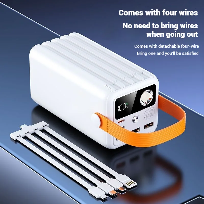 شاحن محمول 22.5 واط شحن سريع قوة البنك 80000 مللي أمبير يدعم 7 أجهزة لشحن البطارية الخارجية في وقت واحد