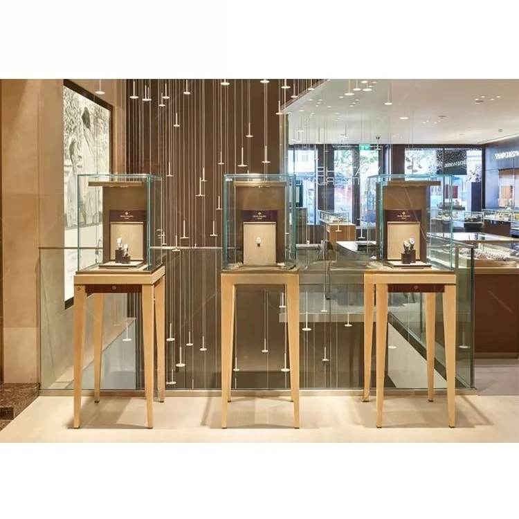 Upscale Luxury New Design Modern Jewelry Counter Display Watch Showcase Jewelry Showcase