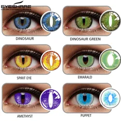 EYESHARE Cosplay Lenses Eye Makeup Color Contact Lenses for Eye Cosplay Series Cosmetics Contacted Lens for Halloween Crazy Lens