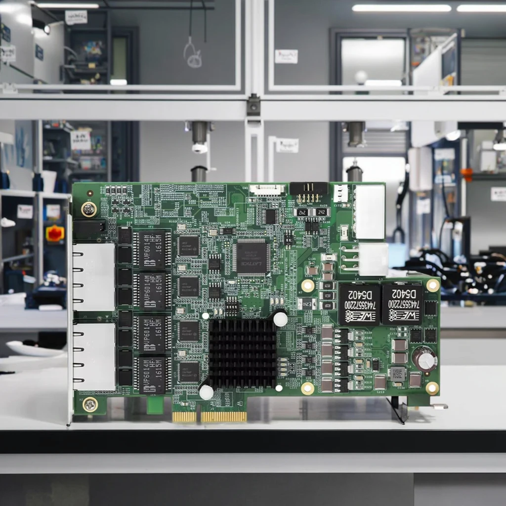 PCIe-GIE7xP-Serie, industrielles Computerzubehör, multifunktionale Bilderfassungskarte mit PoE-Schutz, Energieverwaltung