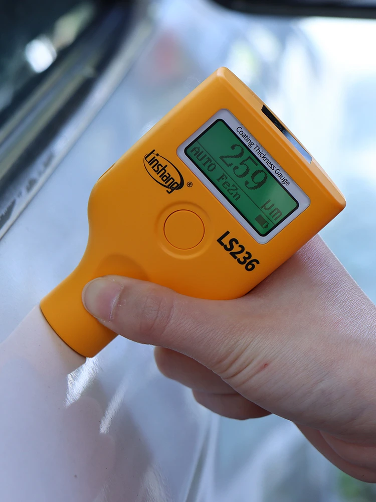 LS236 Coating Thickness Gauge Car Parts Dry Film Paint   for Aluminum Iron Plastic Substrate