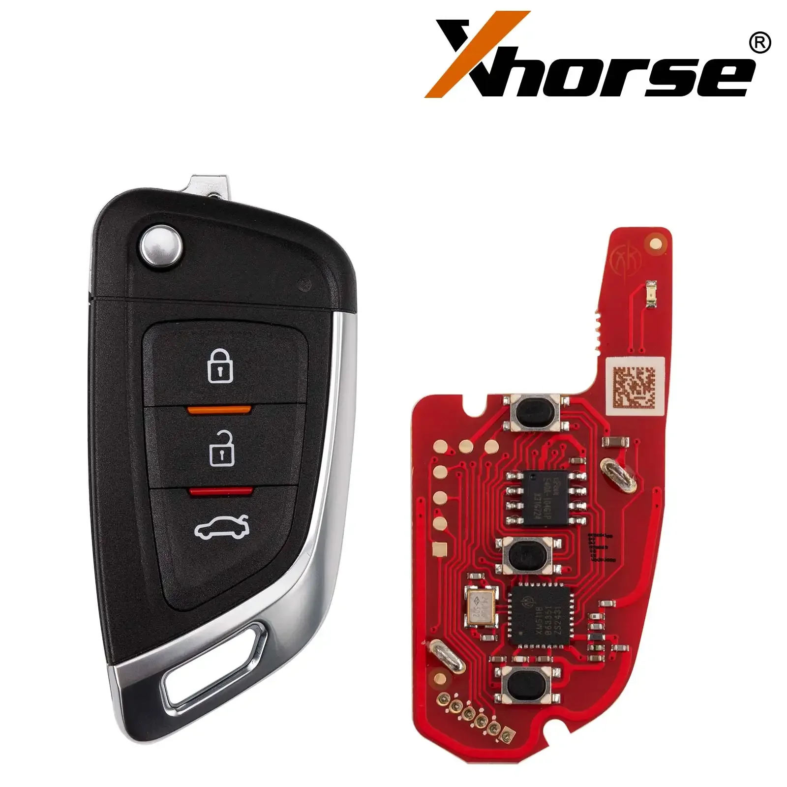 

5 шт. XHORSE XKKF05EN 2-го поколения, универсальный проводной дистанционный ключ, 3 кнопки, замена XKKF02EN, автомобильные умные ключи для VVDI2/Max Pro