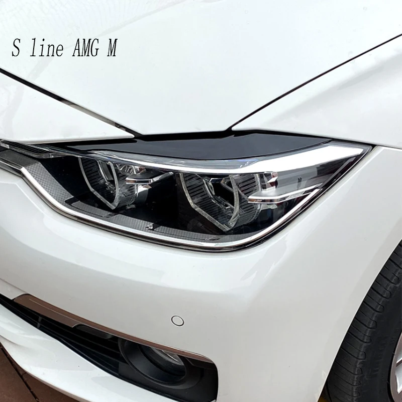 لسيارات BMW 3 Series F30 F31 2013 ‐ 2019 غطاء الحاجب الأمامي للسيارة ملصق الكسوة الخارجي للسيارات ملحقات فتحة التهوية المصد الخلفي #4