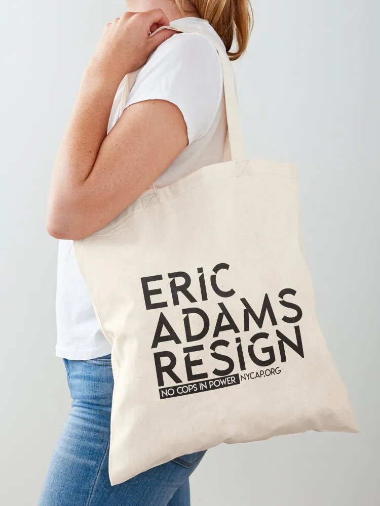 

Eric Adams Resign Tote Bag tote bag men's tote bag men ecological bags Canvas