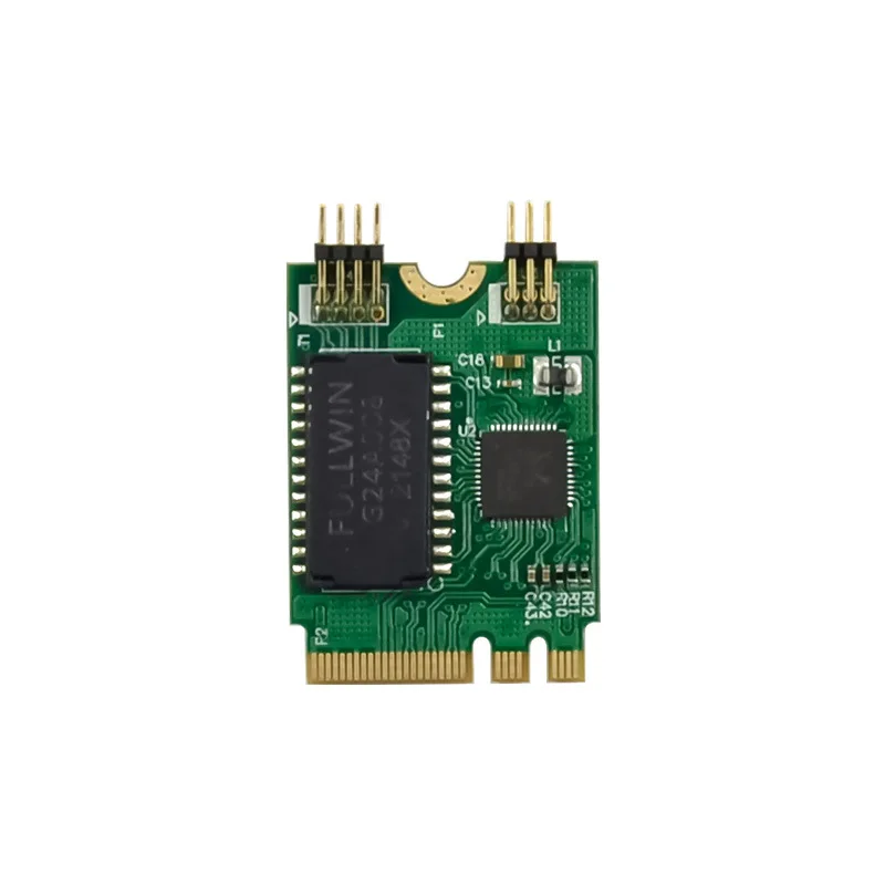 M2 Network Card M.2 A+E to Gigabit Ethernet Card Single Port RJ45 RTL8111F chip