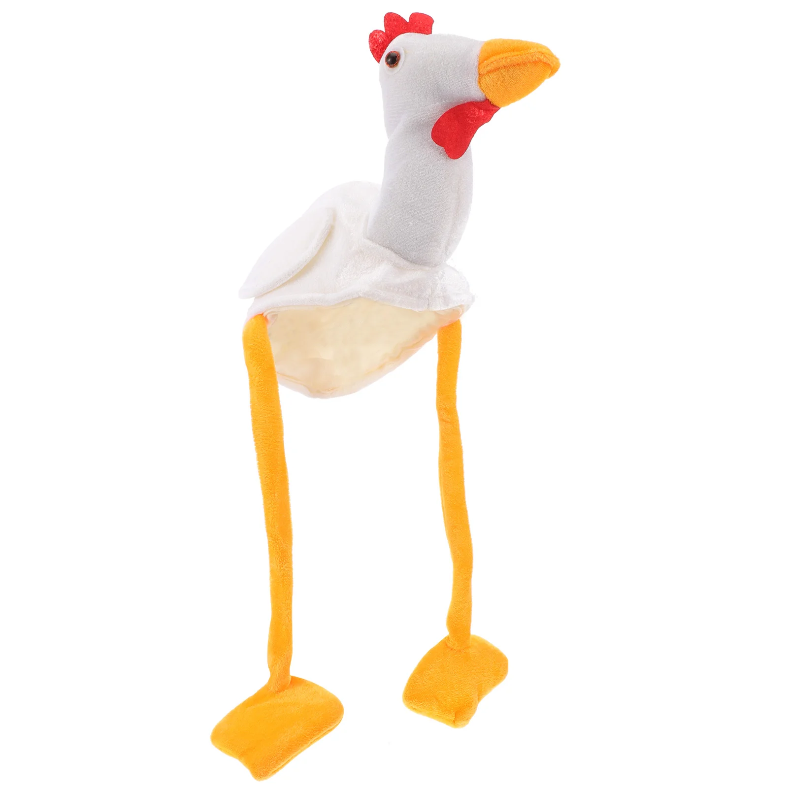 Chick Hat for Cosplay Fun Turkey Animal Cartoon Headgear Costume Prop Photo Plush Funny Hats