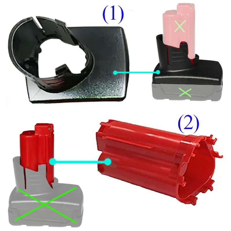 Li-ion Battery Plastic Case Box Parts Subassembly For Milwaukee 12V For M12 Middle Shell Top Housings Accessory 48-11-2411