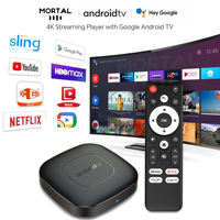 Smart TV Box Streaming Media Player Global Version Mortal T1 Bluetooth Google Assistant Android13 AllwinnerH313 2.4G&5G Wifi 4K