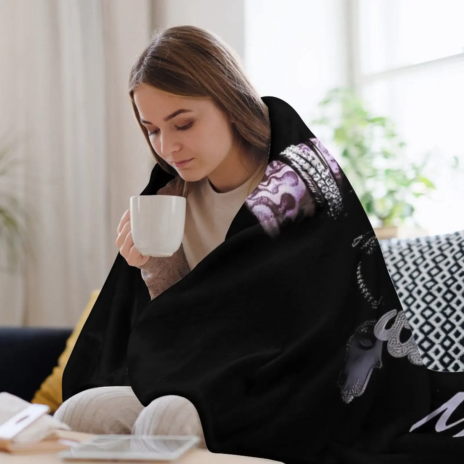 كيفن فينتاج - بطانية كيفن تور المزخرفة لأريكة السرير تغطي بطانيات سرير ناعمة منقوشة من القطيفة الناعمة