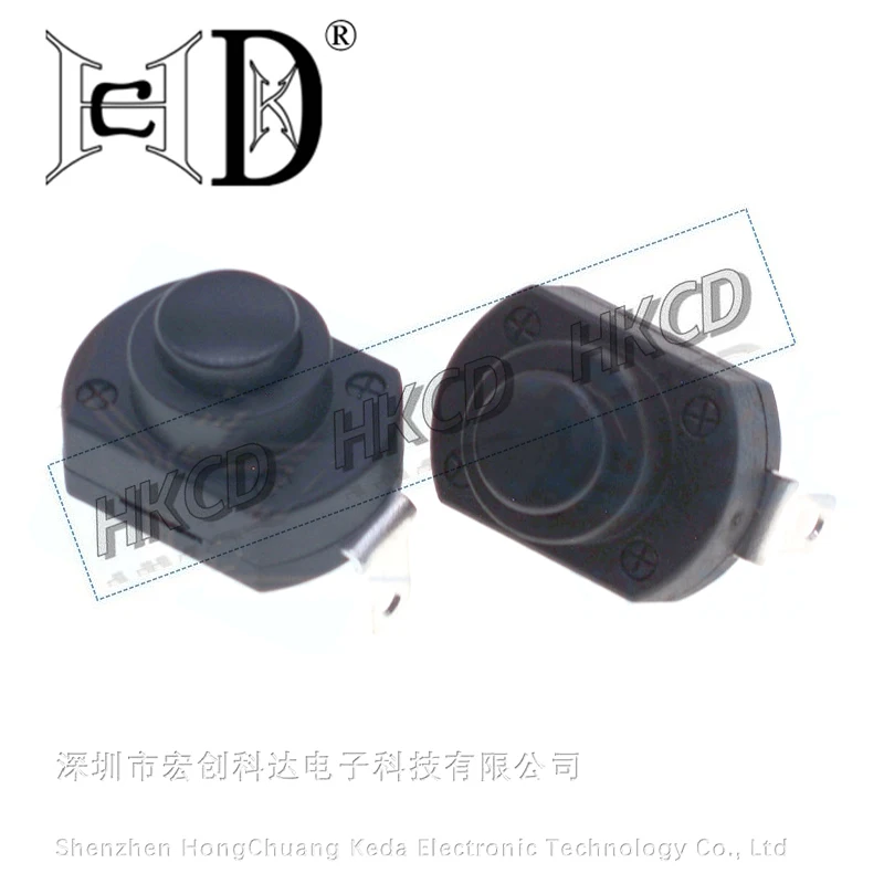 5 قطعة مفتاح بـزر دفع عالي التيار Kan-9 6A 10A 16A 250VAC 125VAC مفتاح قفل ذاتي VDE CQC #2