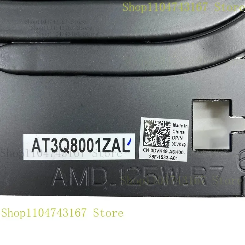 QIN 0DVK49 DVK49 Nuovo per Alienware M15 R7 Laptop AMD 125W Modulo Termico CPU + GPU Ventola di Raffreddamento e Dissipatore di Calore