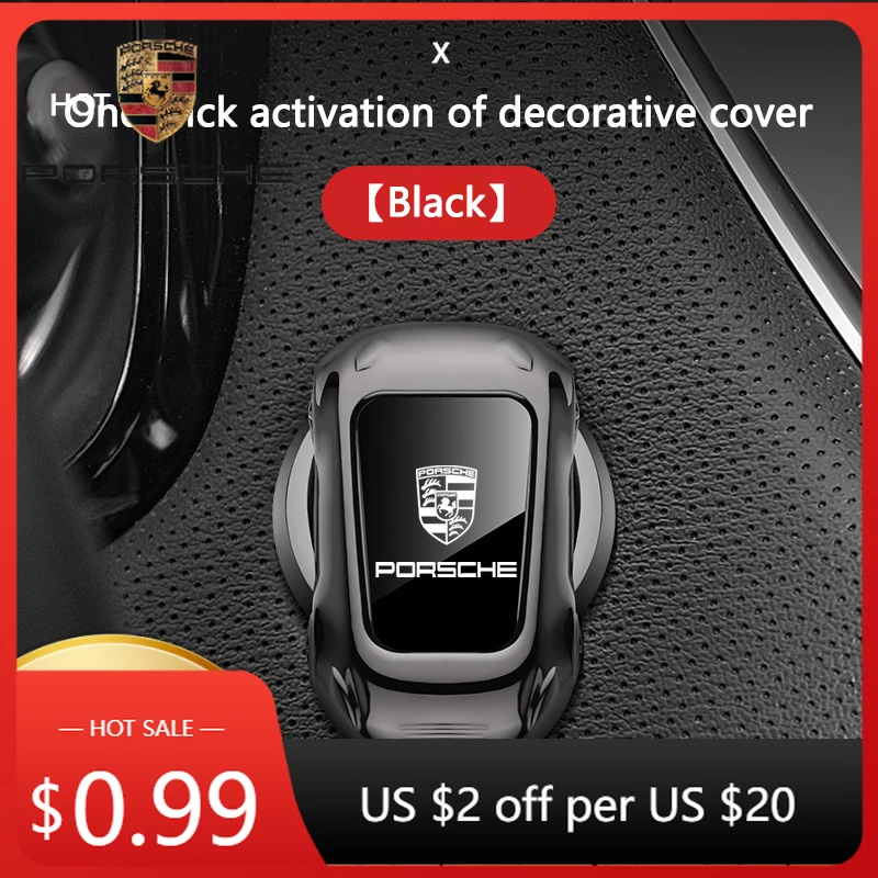 

Car Sticker For Porsche Cayman Cayenne 911 Macan Car One-Click Start Button Decoration Stickers Protector Cover For Porsche 911