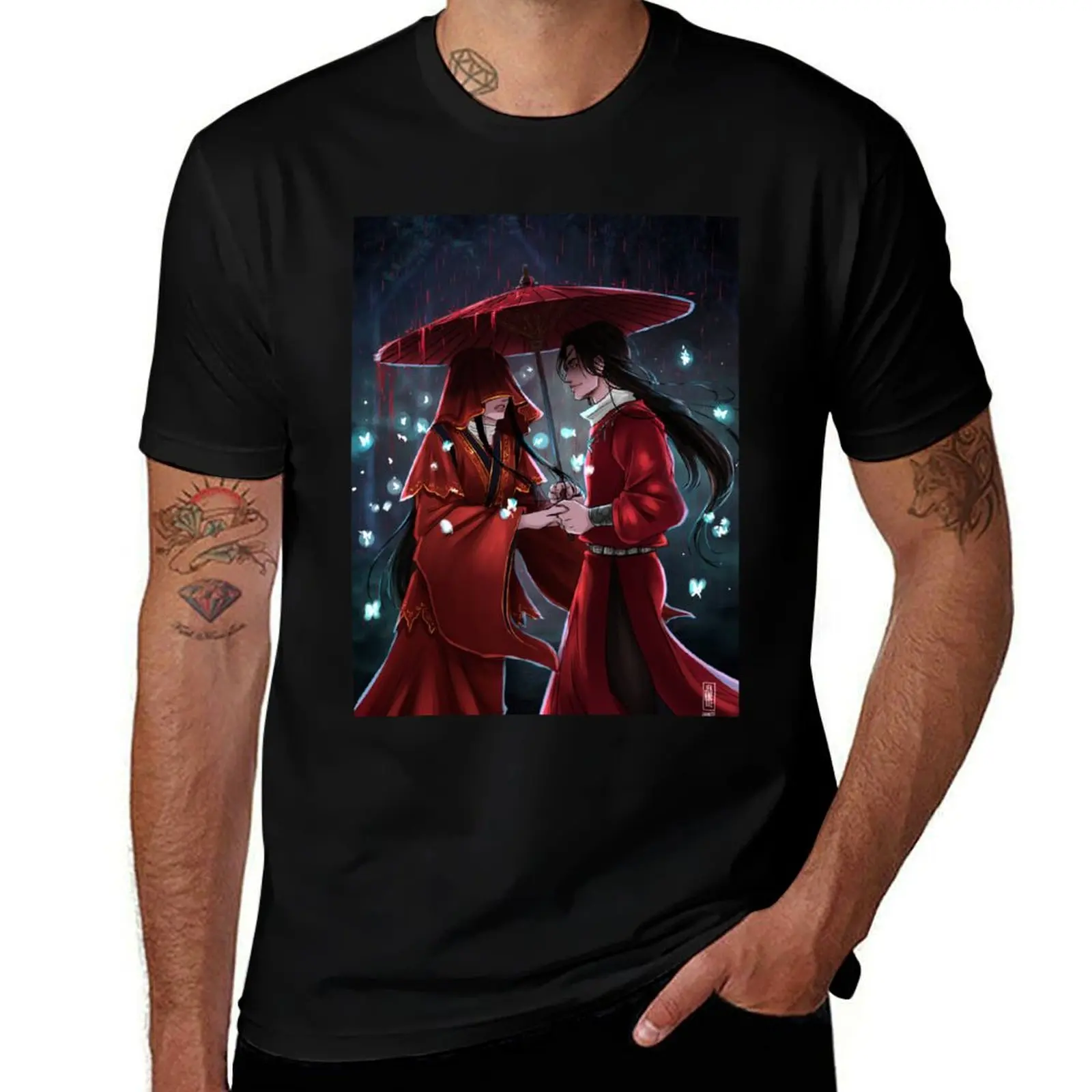 Heavens official blessing T-Shirt High Elasticity Sports T-Shirt